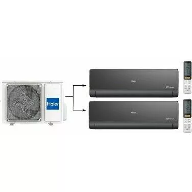Мульти сплит система на 2 комнаты HAIER 2U40S2SM1FA/AS09NS6ERA-B*2шт