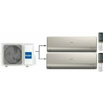 Мульти сплит система на 2 комнаты HAIER 2U40S2SM1FA/AS09NS6ERA-G*2шт
