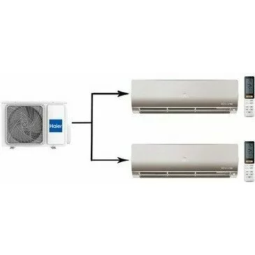 Мульти сплит система на 2 комнаты HAIER 2U50S2SM1FA-3/AS25S2SF2FA-G/AS35S2SF2FA-G