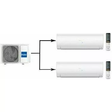 Мульти сплит система на 2 комнаты HAIER 2U50S2SM1FA-3/AS25S2SF2FA-W/AS35S2SF2FA-W Мульти сплит система на 2 комнаты HAIER 2U50S2SM1FA-3/AS25S2SF2FA-W/AS35S2SF2FA-W