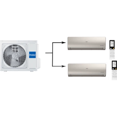 Мульти сплит система на 2 комнаты HAIER 2U50S2SM1FA-3/AS35S2SF2FA-G*2шт