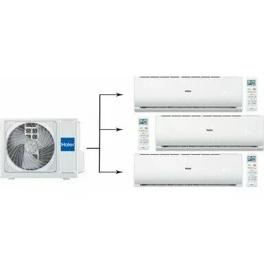 Мульти сплит система на 3 комнаты HAIER 3U70S2SR5FA/AS07TS6HRA-M/AS12TS6HRA-M*2шт