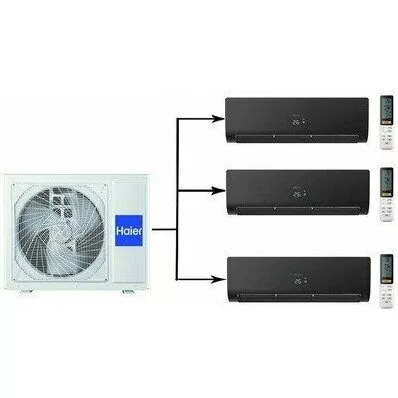 Мульти сплит система на 3 комнаты HAIER 3U70S2SR5FA/AS25S2SF2FA-B*3шт
