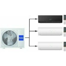 Мульти сплит система на 3 комнаты HAIER 3U70S2SR5FA/AS25S2SF2FA-B/AS25S2SF2FA-W*2шт
