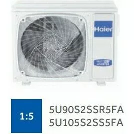Внешний блок мульти сплит-системы на 5 комнат HAIER 5U105S2SS5FA Внешний блок мульти сплит-системы на 5 комнат HAIER 5U105S2SS5FA